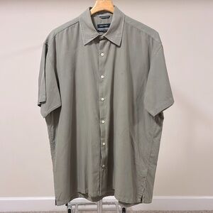 Men’s Nautica Easy Care Silk Blend Short Sleeve Camp Shirt